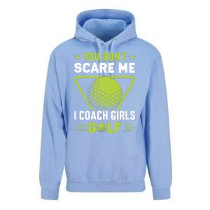 You Don't Scare Me I Coach Girls Golf Funny Golf Coach Golf Lover Girl Golf Unisex Surf Hoodie