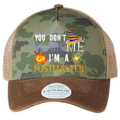 You Don't Scare Me I'm A Postmaster Halloween Matching Funny Gift Legacy Tie Dye Trucker Hat