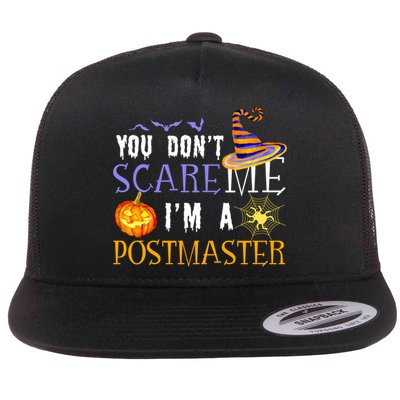 You Don't Scare Me I'm A Postmaster Halloween Matching Funny Gift Flatbill Hat