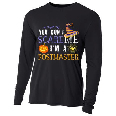 You Don't Scare Me I'm A Postmaster Halloween Matching Funny Gift Cooling Performance Long Sleeve Crew