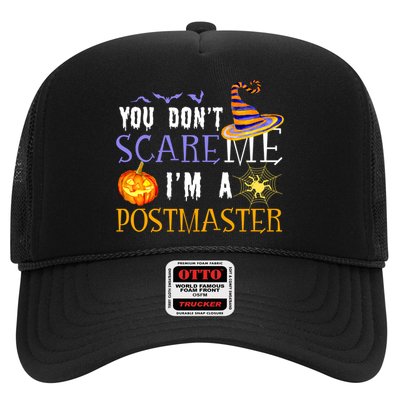 You Don't Scare Me I'm A Postmaster Halloween Matching Funny Gift Trucker Hat