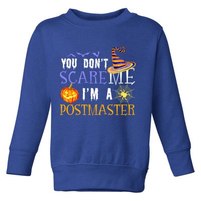 You Don't Scare Me I'm A Postmaster Halloween Matching Funny Gift Toddler Sweatshirt
