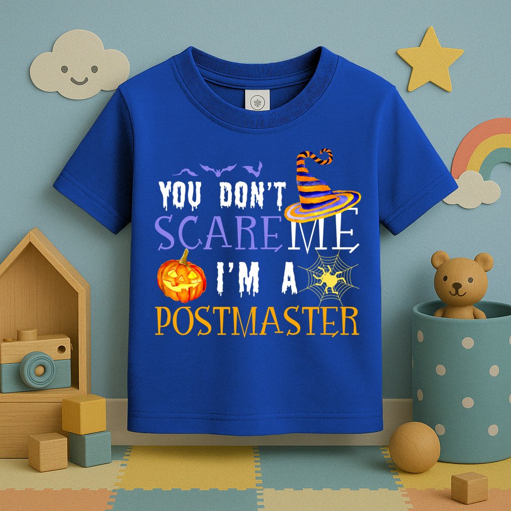 You Don't Scare Me I'm A Postmaster Halloween Matching Funny Gift Toddler T-Shirt
