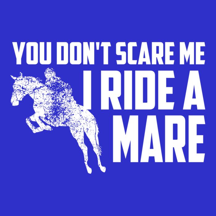 You DonT Scare Me I Ride A Mare Horse Lovers Gift Visor
