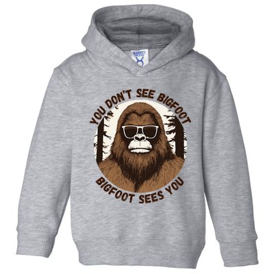 You DonT See Bigfoot Bigfoot Sees You Toddler Hoodie