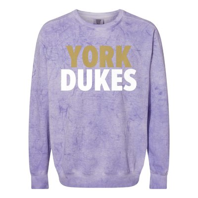 York Dukes School Spirit Colorblast Crewneck Sweatshirt