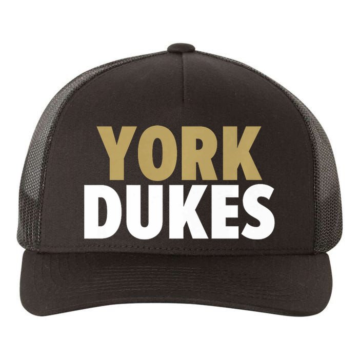 York Dukes School Spirit Yupoong Adult 5-Panel Trucker Hat