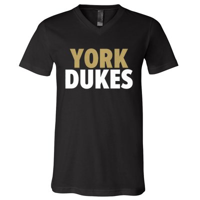 York Dukes School Spirit V-Neck T-Shirt