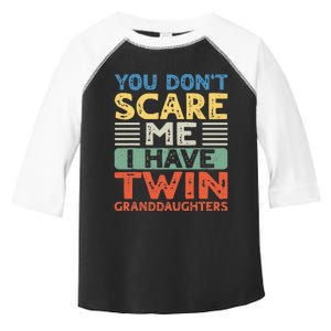 You Dont Scare Me I Have Twin Granddaughters Toddler Fine Jersey T-Shirt