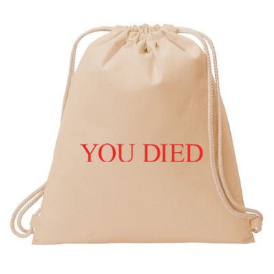 You Died Souls Ring Bourne Rpg Video Game Drawstring Bag