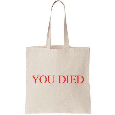 You Died Souls Ring Bourne Rpg Video Game Tote Bag