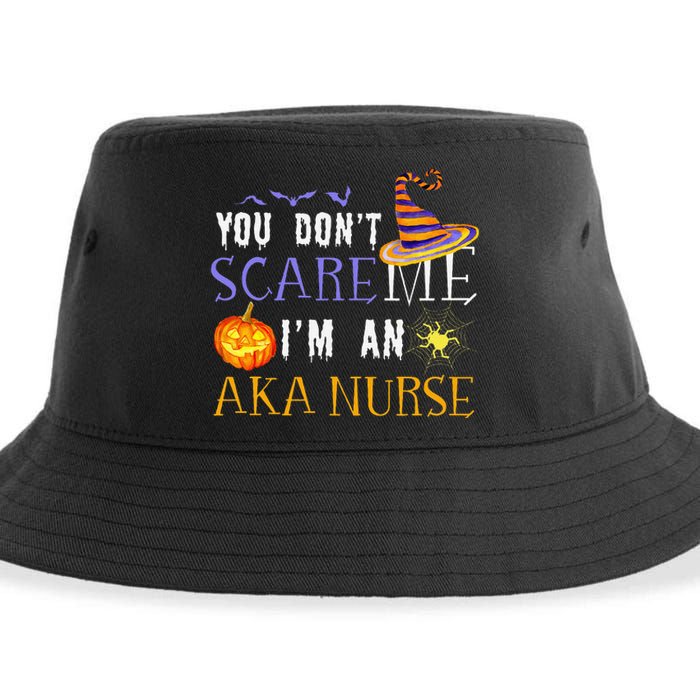 You DonT Scare Aka Nurse Halloween Saying Fun Sustainable Bucket Hat