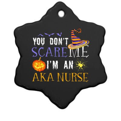 You DonT Scare Aka Nurse Halloween Saying Fun Ceramic Star Ornament