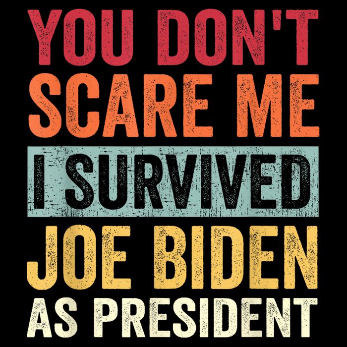 You Dont Scare Me I Survived Joe Biden As President Stripe Pom Pom Beanie