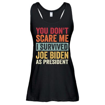 You Dont Scare Me I Survived Joe Biden As President Ladies Essential Flowy Tank