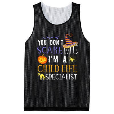 You DonT Scare Child Life Specialist Halloween Mesh Reversible Basketball Jersey Tank