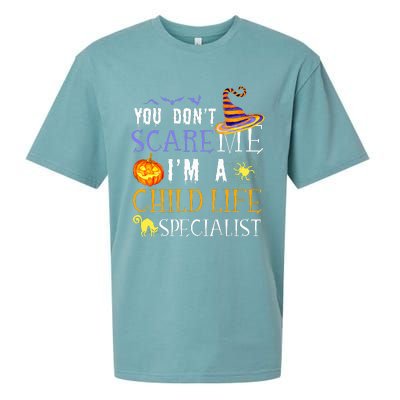 You DonT Scare Child Life Specialist Halloween Sueded Cloud Jersey T-Shirt