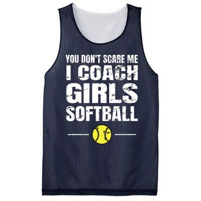 You Dont Scare Me I Coach Girl Softball Mesh Reversible Basketball Jersey Tank