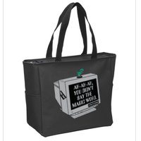 You Didn't Say The Magic Word T Rex Zip Tote Bag