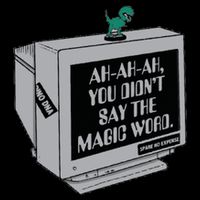 You Didn't Say The Magic Word T Rex Zip Tote Bag