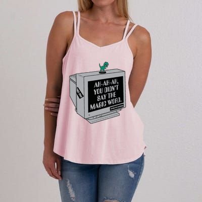 You Didn't Say The Magic Word T Rex Women's Strappy Tank