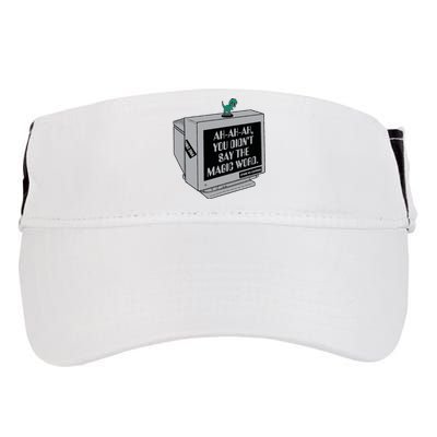 You Didn't Say The Magic Word T Rex Adult Drive Performance Visor