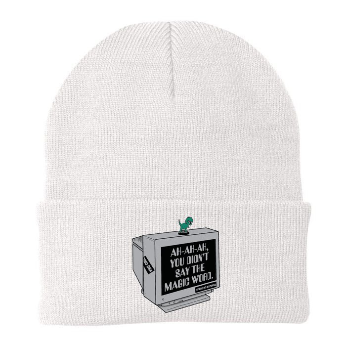 You Didn't Say The Magic Word T Rex Knit Cap Winter Beanie