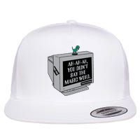 You Didn't Say The Magic Word T Rex Flat Bill Trucker Hat