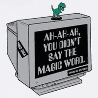 You Didn't Say The Magic Word T Rex Wool Snapback Cap