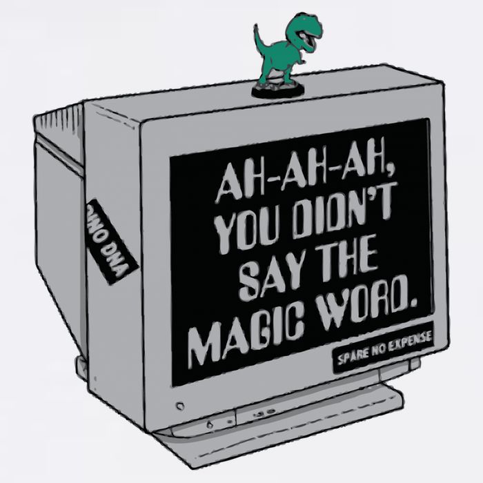 You Didn't Say The Magic Word T Rex Wool Snapback Cap