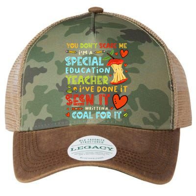 You Don't Scare Me I'm A Special Education Teacher Legacy Tie Dye Trucker Hat