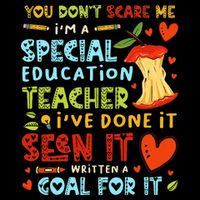 You Don't Scare Me I'm A Special Education Teacher Cooling Performance Crew T-Shirt