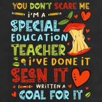 You Don't Scare Me I'm A Special Education Teacher Adult Drive Performance Visor