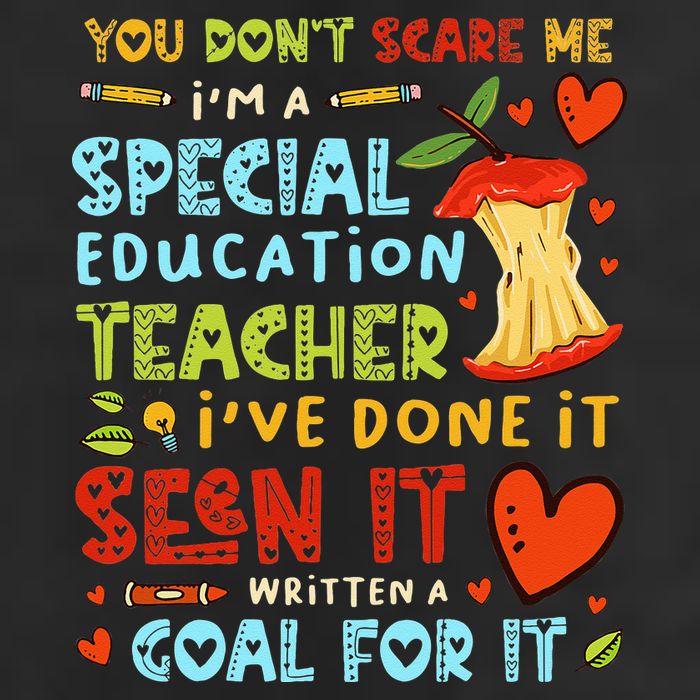 You Don't Scare Me I'm A Special Education Teacher Adult Drive Performance Visor