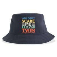 You Dont Scare Me I Have Twin Granddaughters Grandma Grandpa Sustainable Bucket Hat