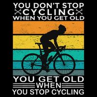 You DonT Stop Cycling When You Get Old Bike Riding Vintage Apron