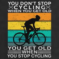 You DonT Stop Cycling When You Get Old Bike Riding Vintage Hat