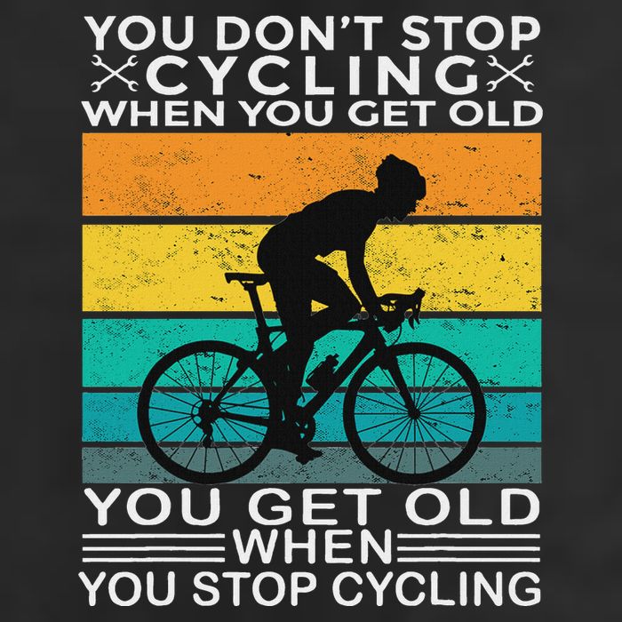 You DonT Stop Cycling When You Get Old Bike Riding Vintage Hat
