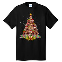 Yorkie Dogs Tree Christmas Sweater Xmas Pet Animal Dog Lover Tall T-Shirt