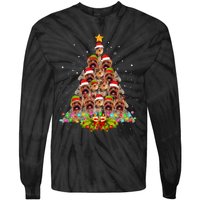 Yorkie Dogs Tree Christmas Sweater Xmas Pet Animal Dog Lover Tie-Dye Long Sleeve Shirt