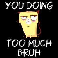 You Doing Too Much Bruh Mug