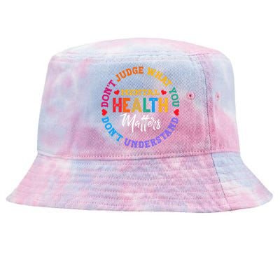 You Dont Understand Mental Health Awareness Green Ribbon Tie-Dyed Bucket Hat