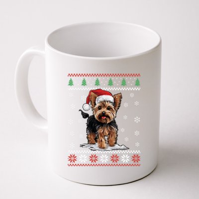 Yorkshire Dog Ugly Christmas Sweater Yorkie Xmas Coffee Mug