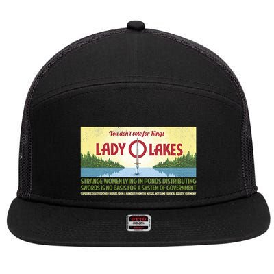 You DonT Vote For Kings 7 Panel Mesh Trucker Snapback Hat
