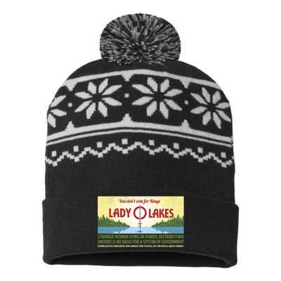 You DonT Vote For Kings USA-Made Snowflake Beanie