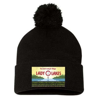 You DonT Vote For Kings Pom Pom 12in Knit Beanie