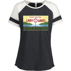 You DonT Vote For Kings Enza Ladies Jersey Colorblock Tee