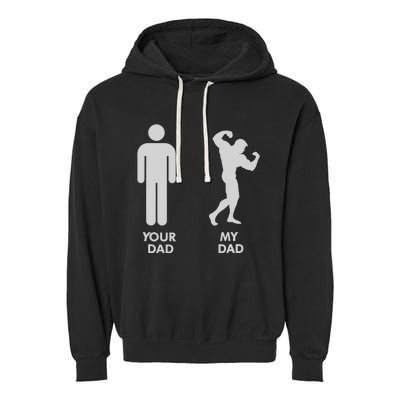 Your Dad Vs. My Dad Father Day - Gym Garment-Dyed Fleece Hoodie