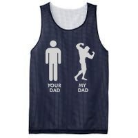 Your Dad Vs. My Dad Father Day - Gym Mesh Reversible Basketball Jersey Tank