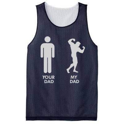 Your Dad Vs. My Dad Father Day - Gym Mesh Reversible Basketball Jersey Tank